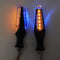 4Pcs Universal 10LED 12V 1W Motorcycle Turn Signal Lights Indicator Amber Blue