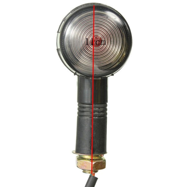 4pcs 12V Motorcycle Turn Signal Bullet Indicators Light Smoke Amber Lamp
