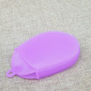 Double Sided Oval Silica Gel Bath Brush Multifunctional Baby Woman Bath Brush Heat Insulation Decontamination Cleaning Brushes