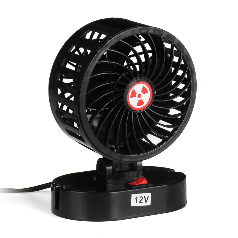 12V 30W Mini Portable Car Fan Cooling Air Fan Silent Cooler Fan
