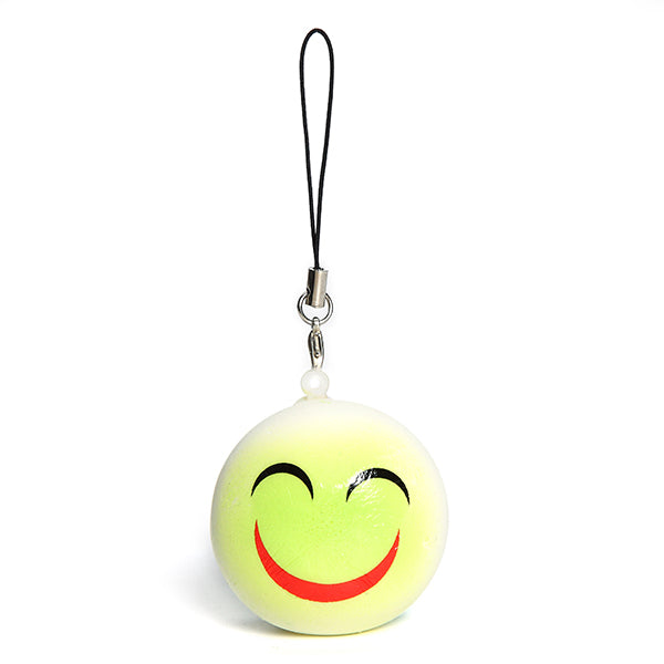 5PCS New Cute Funny Face Simulate Smashed Bean Bun Bread Squishy Toy Stress Reliever Phone Chain