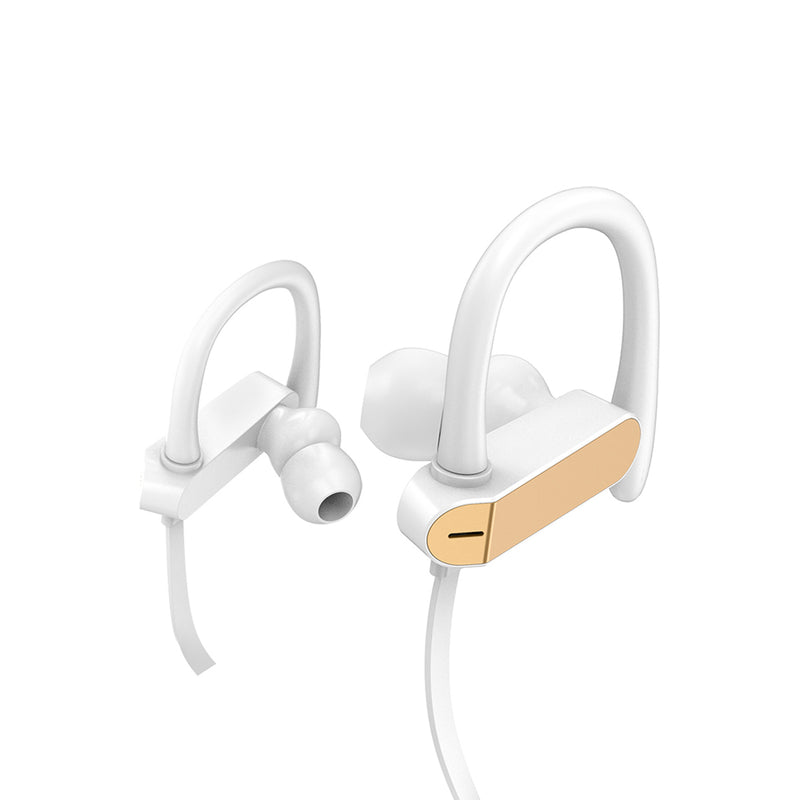 PTM T50 Hanging Ear 3.5mm Headphones Wired Sports Running Earphone With Mic for Phones