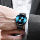 DOM M-1289BK Fashion Men Watch Light Luxury Slim Dial Waterproof Quartz Watch