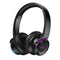 bluetooth Headphone Bass Wireless Colorful LED Light Touch Control Folable Handsfree Headset Support TF Card AUX for IOS Android