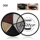 XLOONG 5 colors Eye Shadow Palette Shimmer Eyes Makeup Set