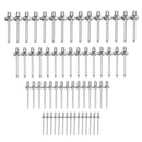 61pcs Nut Rivet Tool Kit Threaded Nut Insert Riveter Rivnut Nutsert Riveting Tool Hand Riveter Kit
