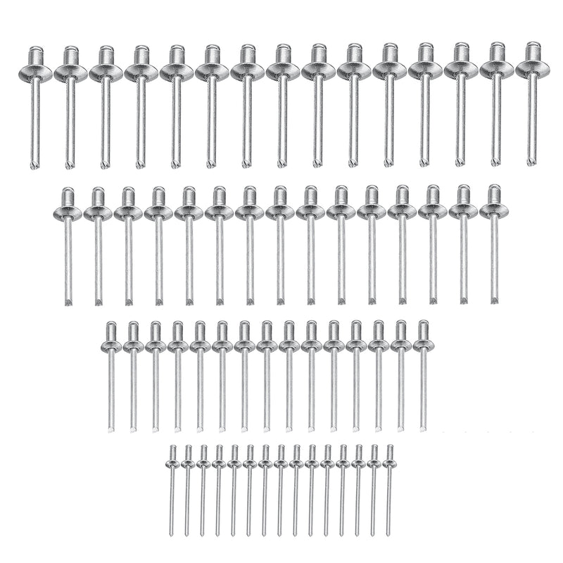 61pcs Nut Rivet Tool Kit Threaded Nut Insert Riveter Rivnut Nutsert Riveting Tool Hand Riveter Kit