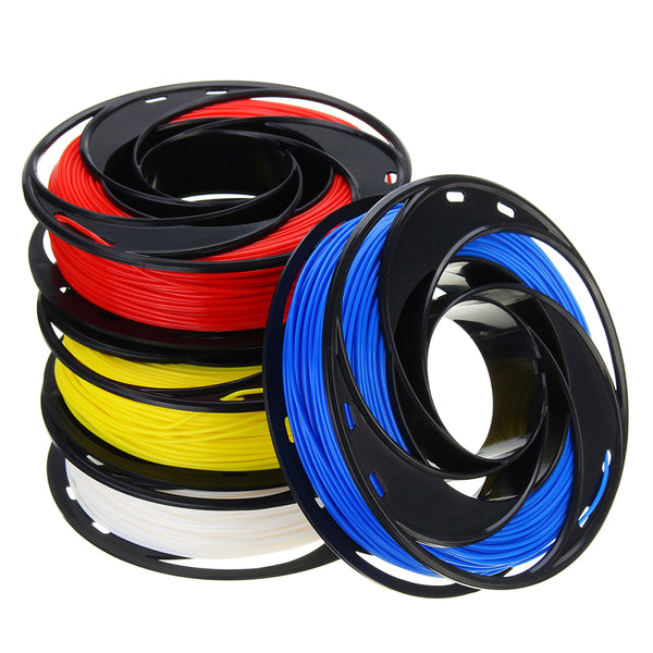 CCTREE Blue+White+Yellow+Red Set 200g/Roll 1.75mm PLA Filament for 3D Printer Reprap