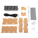 Geekcreit 4 Digit LED Electronic Clock Temperature Light Control Version With Housing