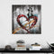 Abstract Love Heart Art Painting Picture Print Home Wall Sticker Decor Unframed