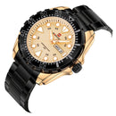 NAVIFORCE 9105 Business Style Male Wristwatch Stainless Steel Analog Quartz Watch