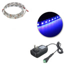 UV Ultraviolet Purple 3528 LED Flexible Strip White Light with US Plug 12V Waterproof