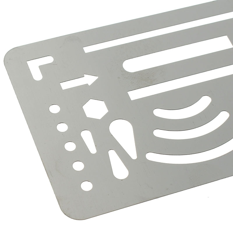 Stainless Steel French Curve Ruler Multi Shape Drawing Template Tool Office & School Supplies