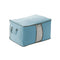 Large Foldable Non-woven Clothes Quilt Blanket Zipper Storage Bag Organizer Box