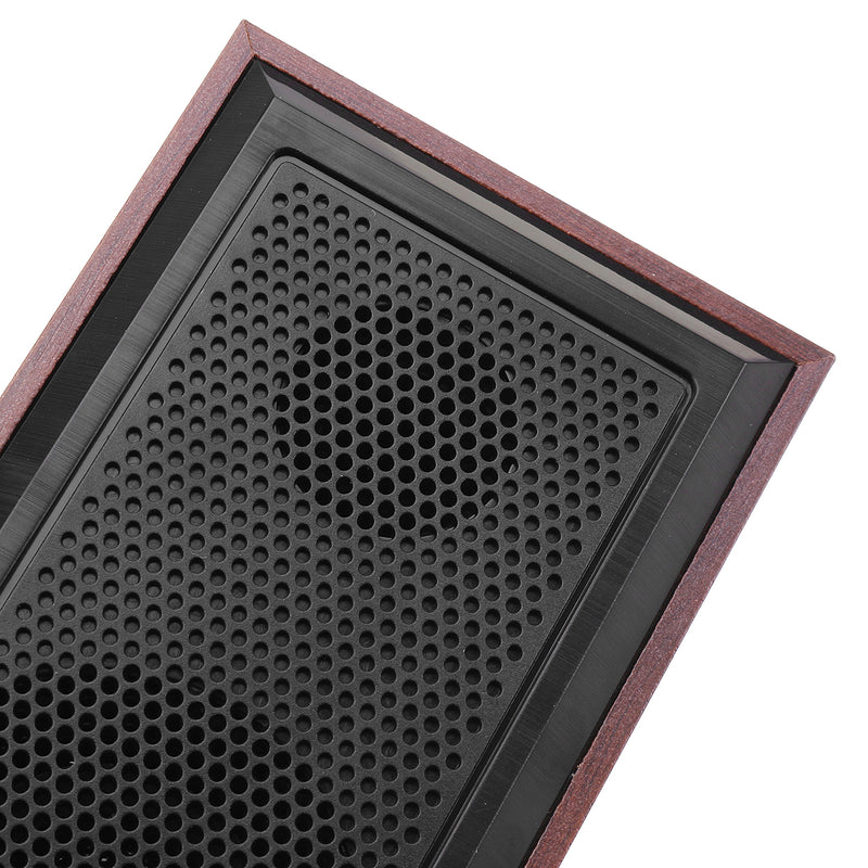 LEnRuE V2200 Wooden Mini Computer Speaker 2.0 Stereo Bass Double Desktop Speakers