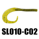 SeaKnight SL010 6pcs/bag 7.5g 130mm/5in Soft Fishing Lure Flexible Tail Worm Grub Lure Salt Water