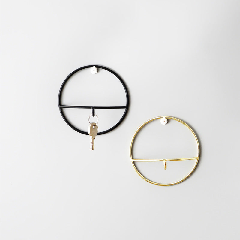 Wall Hooks Wrought Iron Geometric Hanger Hook Wall Hanging Bedroom Clothes Jewelry Home Decoration