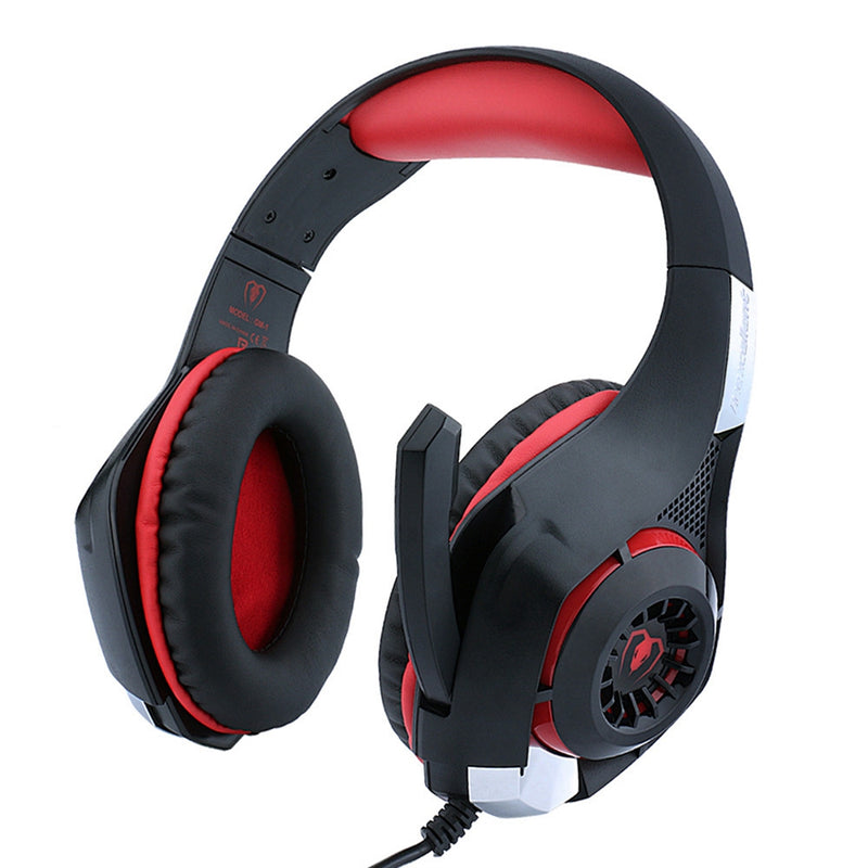 Beexcellent GM-1 Gaming Headset 3.5mm + USB Wired Breathing LED Backlight Headphone with Microphone for Computer Profession Gamer