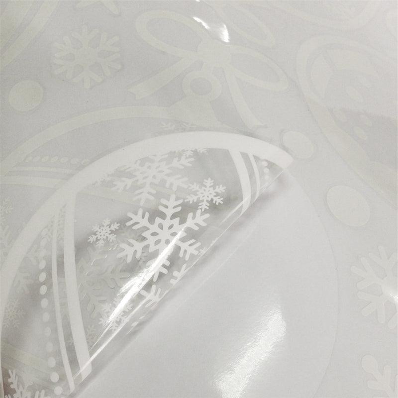 Happy New Year & Xmas Merry Christmas Window Sticker Snowflake Bell Home Decorations