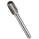 Drillpro 8pcs 1/4 Inch Shank Carbide Burr Set Rotary Cutter Files CNC Engraving Tool
