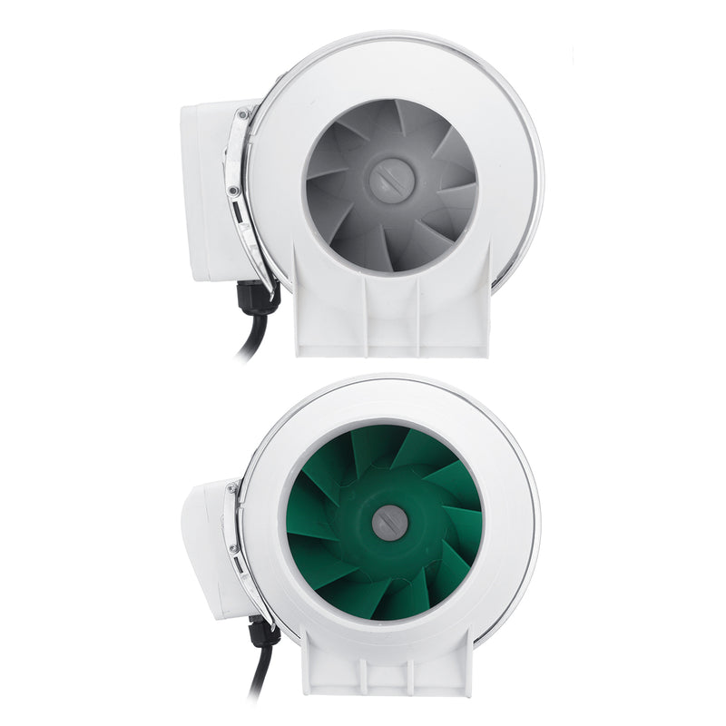 3/4inch Inline Duct Hydroponic Air Blower Fan Booster Ventilation System Low Noise Fan