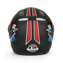 BYB Motorcycle Full Face Helmet HD Anti-fog Lens Breathable Unisex Universal With Neck Protection
