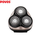 POVOS PQ8300 Rechargeable Electric Shaver for Men Fully USB Charge Razor Triple Blades Waterproof