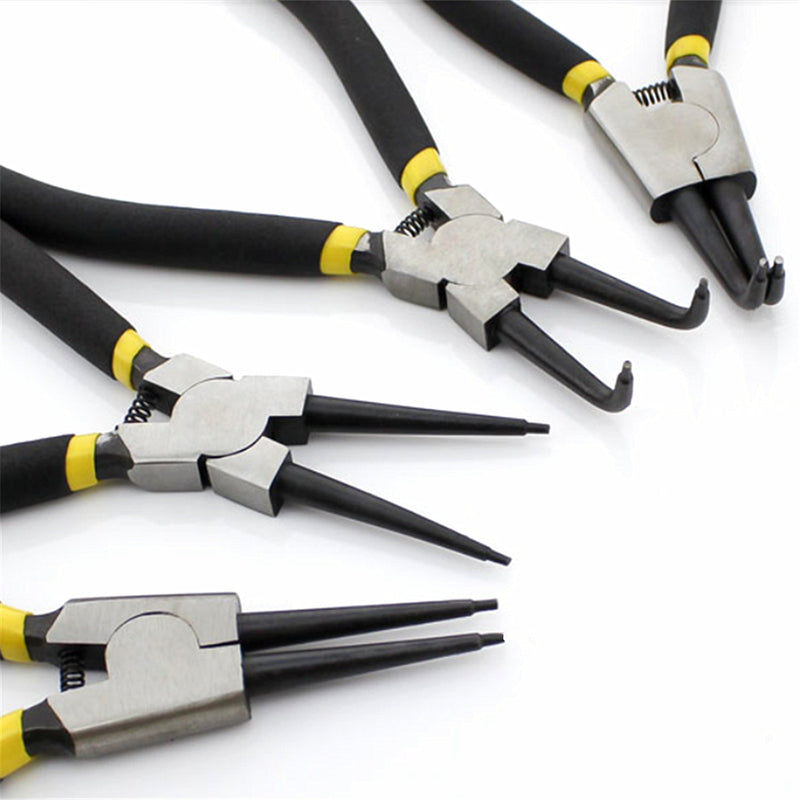 7inch Circlip Plier Retaining Clip Tool Internal External Straight Combination Jewelry Wire Work Small Pliers