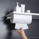 Wall-mounted Tissue Paper Box Holder Storage Organizer Bathroom Kithen Tissue Dispenser