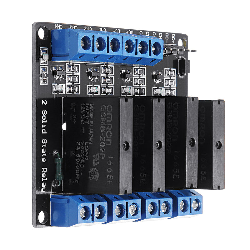 4 Channel DC 12V  Relay Module Solid State High and low Level Trigger 240V2A