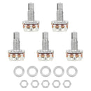 5pcs Guitar Potentiometer A500k 16mm Base Audio Tone Switch Bass Accessory Part