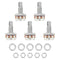 5pcs Guitar Potentiometer A500k 16mm Base Audio Tone Switch Bass Accessory Part