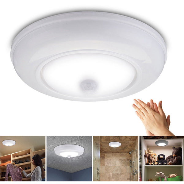 Ultra Bright Wireless Battery Powered Motion Sensor LED Ceiling Light Cabinet Lamp
