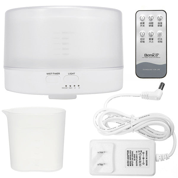 Ultrasonic Oil Essential Diffuser Humidifier LED Night Light Air Aromatherapy Purifier AC110-240V