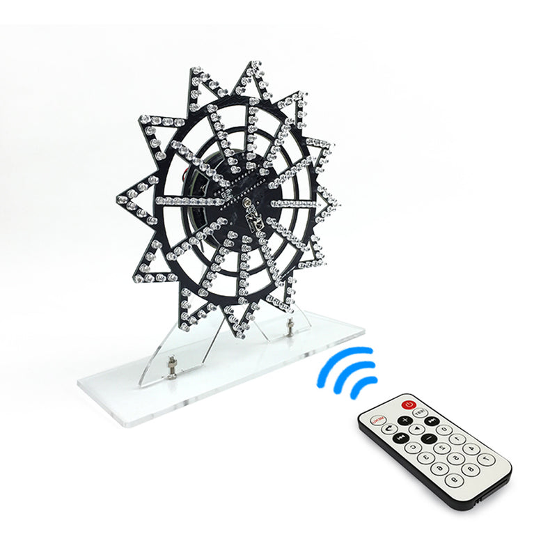 Geekcreit DIY Colorful LED Automatic Rotating Ferris Wheel Kit Electronic Components Diy Music Spectrum Production Kit