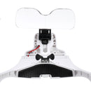 Headband Magnifier Glasses Hands Free Head Mount Magnifying Glasses USB LED Light W/ 1.0/1.5/2.0/2.5/3.5X Lense
