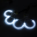 4PCS CCFL Angel Eyes Halo Ring Lights with Ballast For BMW E46 Warm White 1993-2005