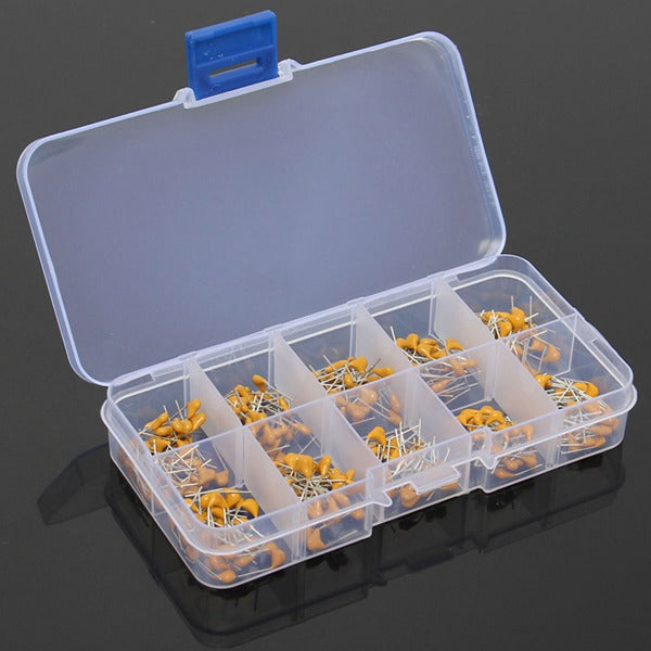 Geekcreit 300pcs 10 Values 50V 10pF To 100nF Multilayer Ceramic Capacitor Assortment Kit 30pcs Each Value