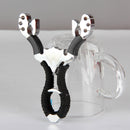 IPRee Outdoor Tactical Stainless Steel Slingshot Rubber Band Catapult Camping Shooting Bow