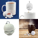 Cool Food-safe Silicone T-Bones Bones Skull Infuser Loose Leaf Tea Strainer Filter Infuser Diffuser