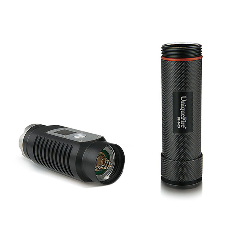 UniqueFire UF-1403 L2 1200LM Self-defense Digital Dispaly Brightness LED Flashlight