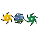 Updated Grass Trimmer Head 6 Teeth Blade Trimmer Head Brush Cutter Blade for Lawnmower Green Yellow