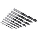 Drillpro 8pcs 3-10mm Carbon Steel Working Auger Drill Woodworking Tool Twist Drill Bit Set