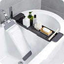 Extendable Bath Tub Drain Shelf Caddy Rack Shower Holder Rack Storage Tray Organizer