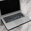 PAG Fragmentary Steel Plate PVC Keyboard Bubble Free Self-adhesive Decal For Macbook Pro 13 15 Inch
