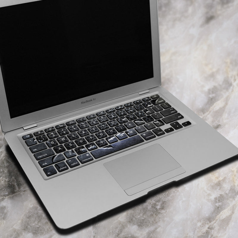 PAG Fragmentary Steel Plate PVC Keyboard Bubble Free Self-adhesive Decal For Macbook Pro 13 15 Inch