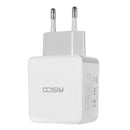 AISCD 2.1A EU Plug 2Ports USB Travel Wall Charger With LED Display For iphone X 8/8Plus Samsung S8 X