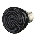 Diameter 45MM Black Infrared Ceramic Emitter Heat Light Lamp Bulb For Reptile Pets Brooder AC220V