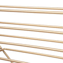 Iron Wall Bookshelf Holder Rack Organizer Craft Magazine Storage Home Decoration