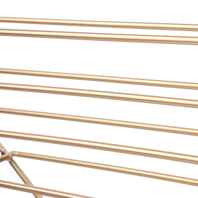 Iron Wall Bookshelf Holder Rack Organizer Craft Magazine Storage Home Decoration